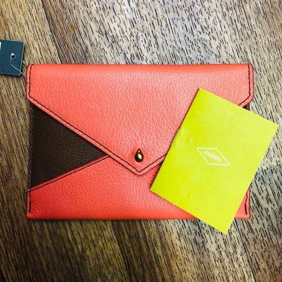 Fossil Retired Sofia Envelope Clutch NWT - Picture 5 of 8
